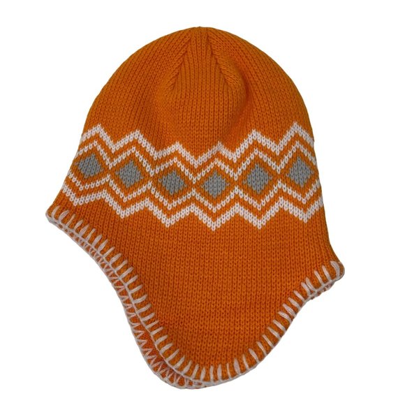 Kids UT Knit Hat Ear Flaps University Of Tennessee Embroidered Power Tee Orange - Picture 4 of 4
